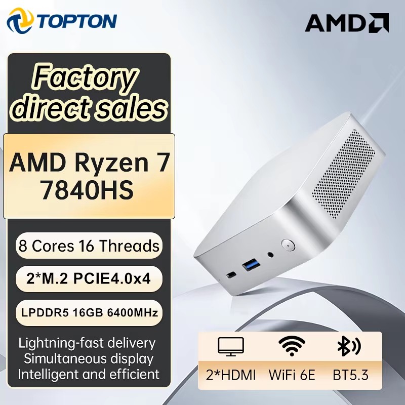 Topton Portable Gaming Mini PC - Amd Ryzen 7 7840Hs Mini Pc review and price