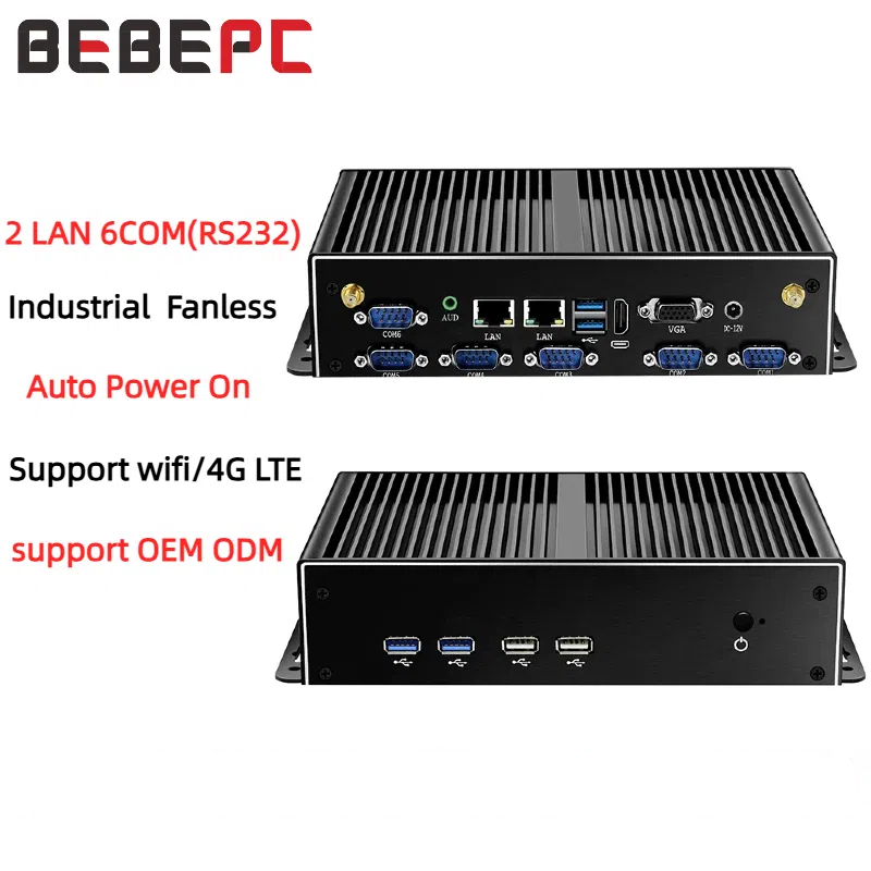 Mini Industrial PC Fanless Dua - Fanless Industrial Pc Rs485 Core I7 review and price
